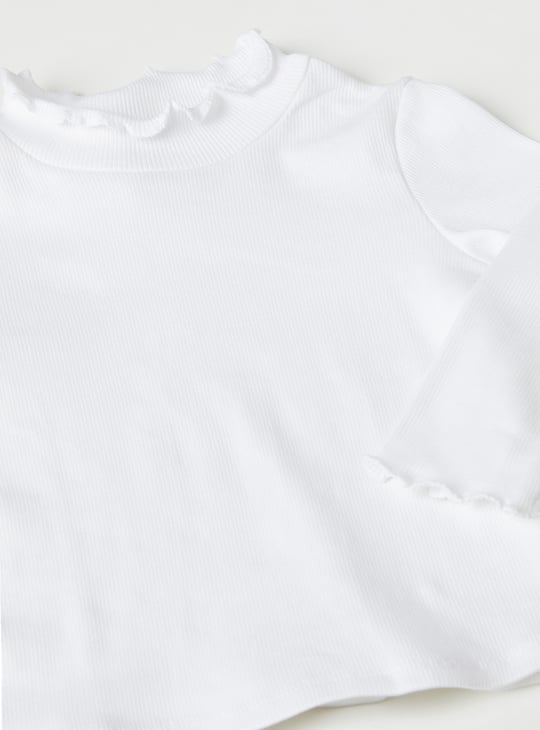 Girls Flannel Checked Pinafore Dress with Top