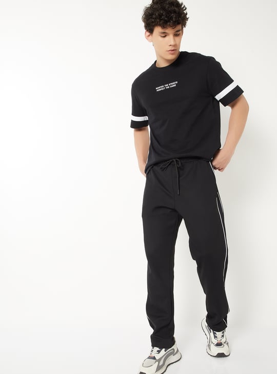Men Side Stripes Sports Track Pants