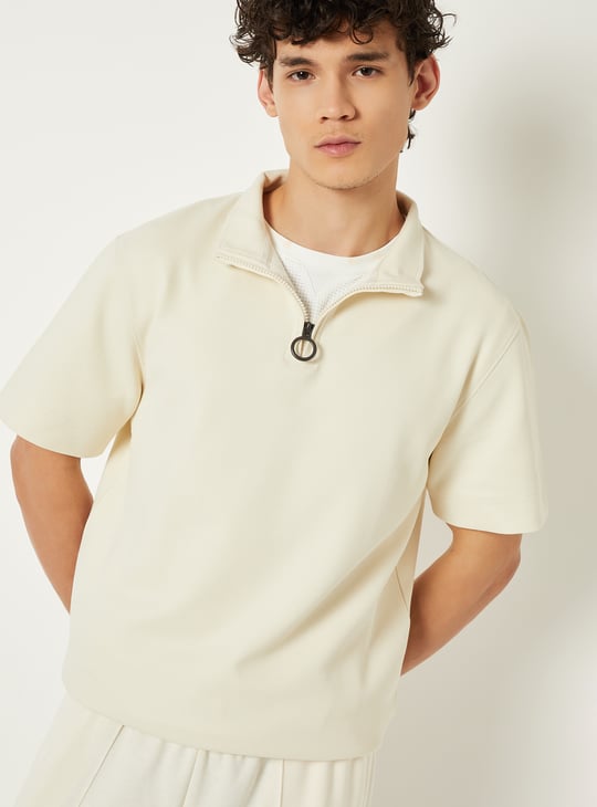 Men Knitted Athleisure T-shirt