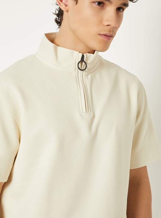 Men Knitted Athleisure T-shirt