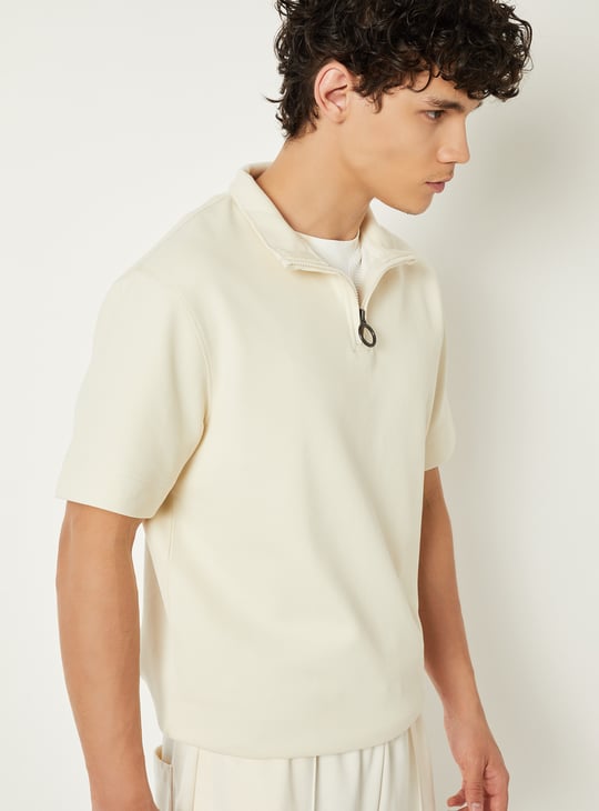 Men Knitted Athleisure T-shirt