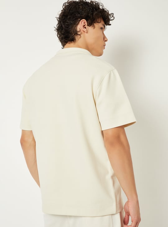 Men Knitted Athleisure T-shirt