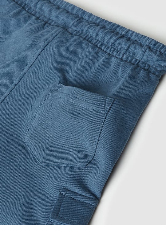 Boys Solid Cargo Shorts