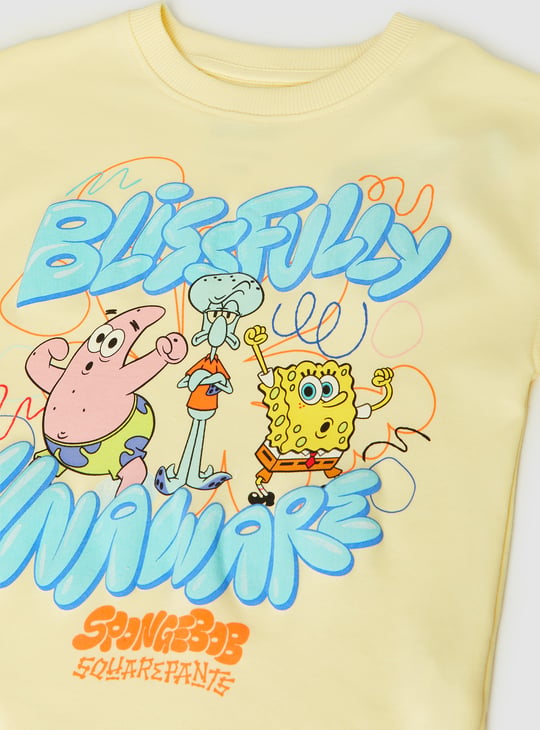 Boys SpongeBob Print T-shirt