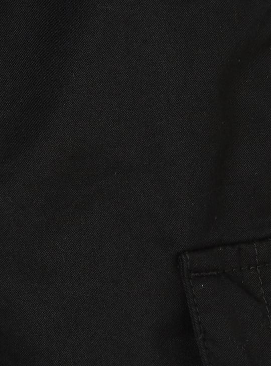 Boys Solid Cargo Shorts