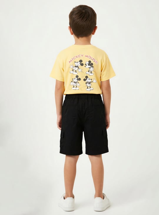Boys Solid Cargo Shorts