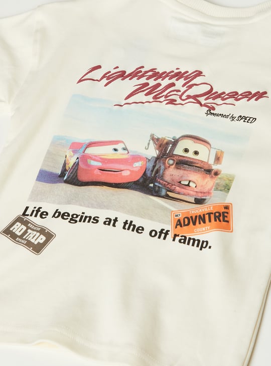 Boys Cars Print Shorts Set