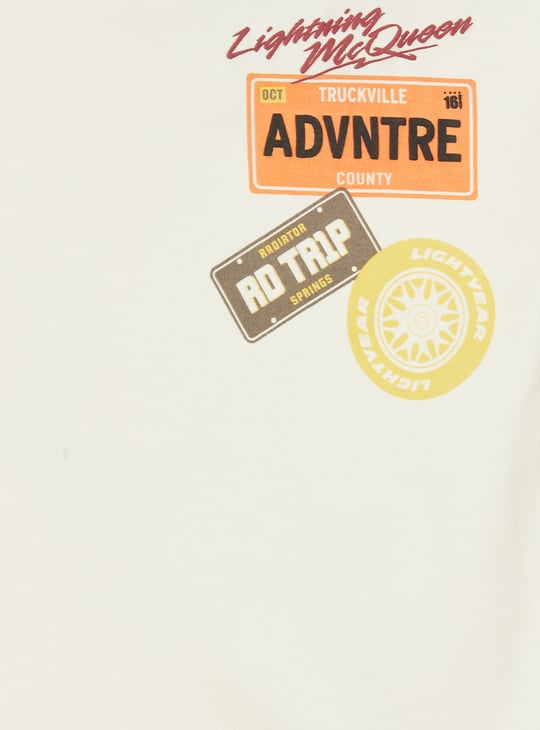 Boys Cars Print Shorts Set