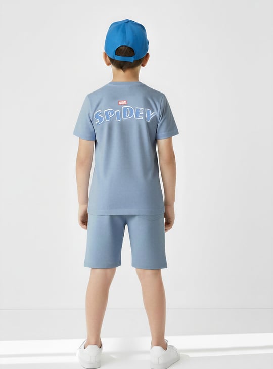 Boys Spiderman Shorts Set