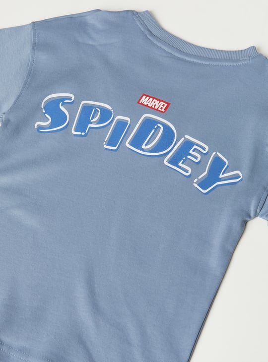 Boys Spiderman Shorts Set