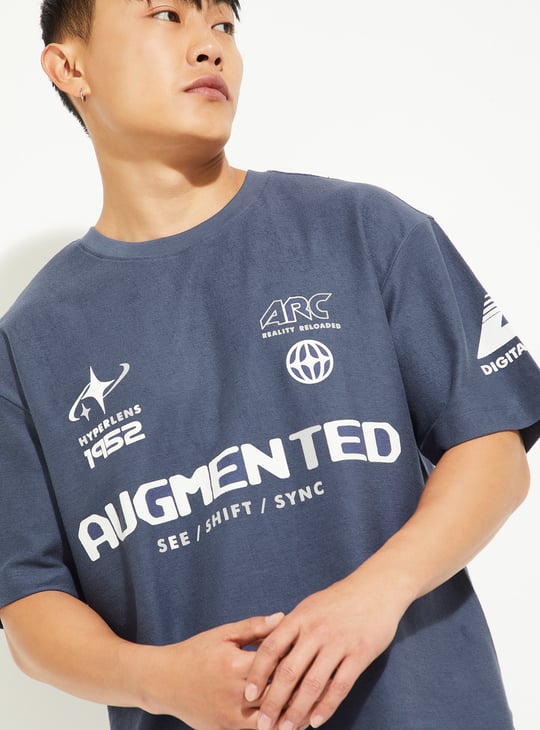 URB_N Men Printed Oversized T-shirt