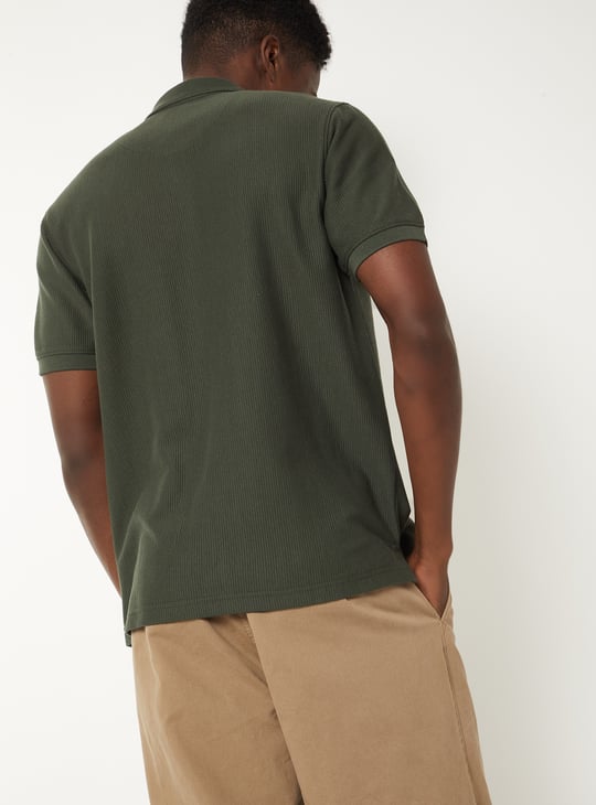 Men Colourblock Polo T-shirt