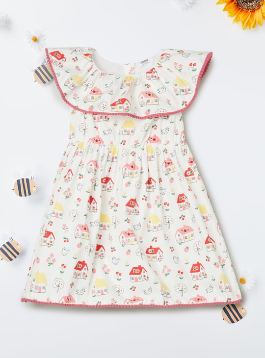 Girls Printed A-line Dress