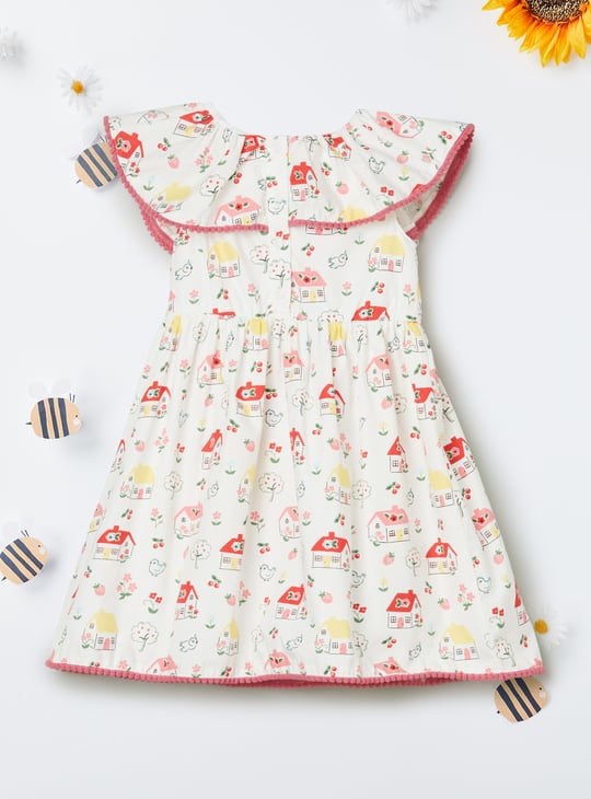 Girls Printed A-line Dress