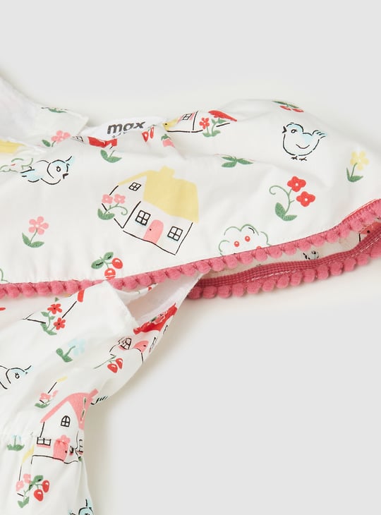 Girls Printed A-line Dress