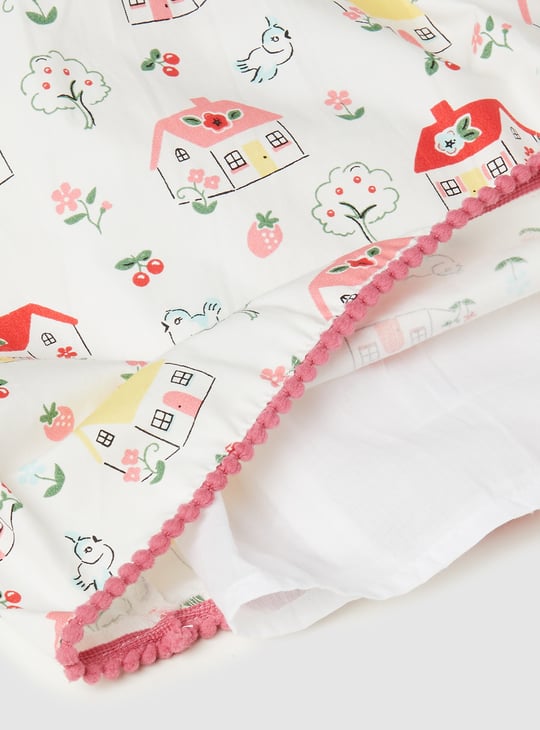 Girls Printed A-line Dress