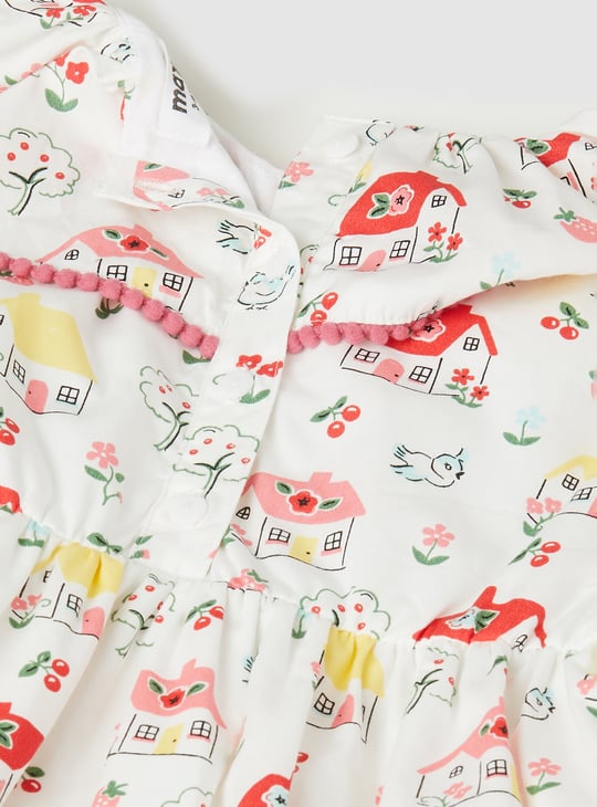Girls Printed A-line Dress