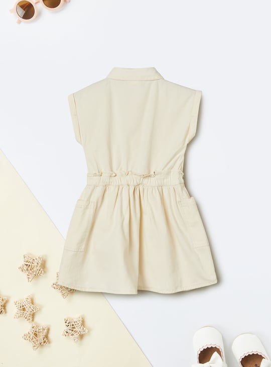 Girls Textured Shirt Dress