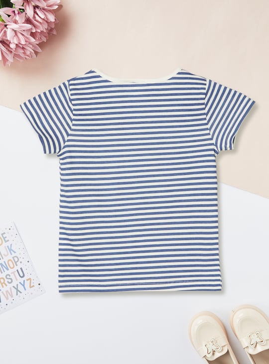 Girls Denim Pinafore Dress with T-shirt