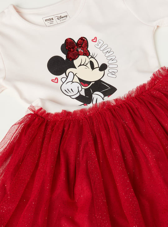 Girls Minnie Sequins Tulle Dress
