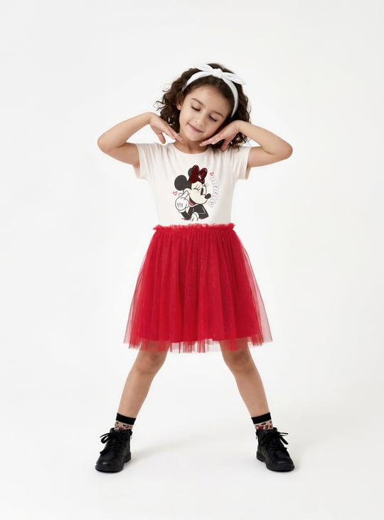 Girls Minnie Sequins Tulle Dress
