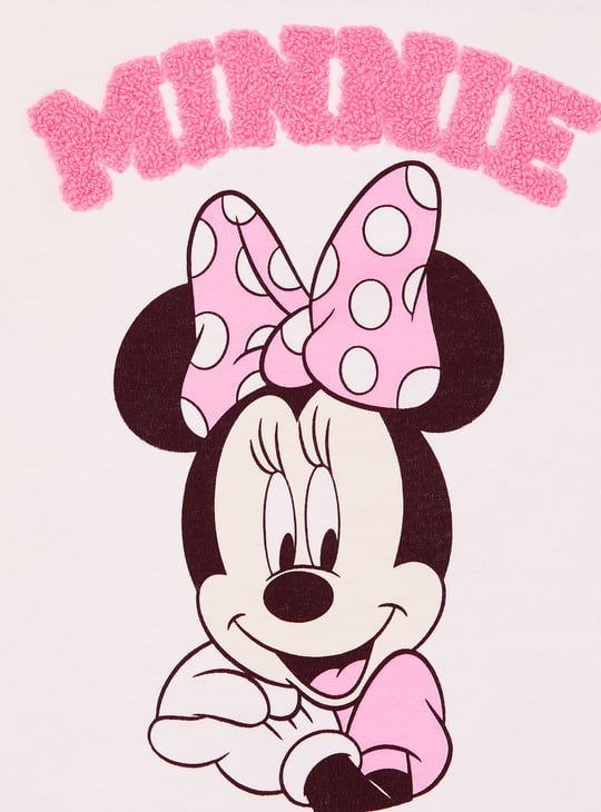 Girls Minnie Print T-shirt