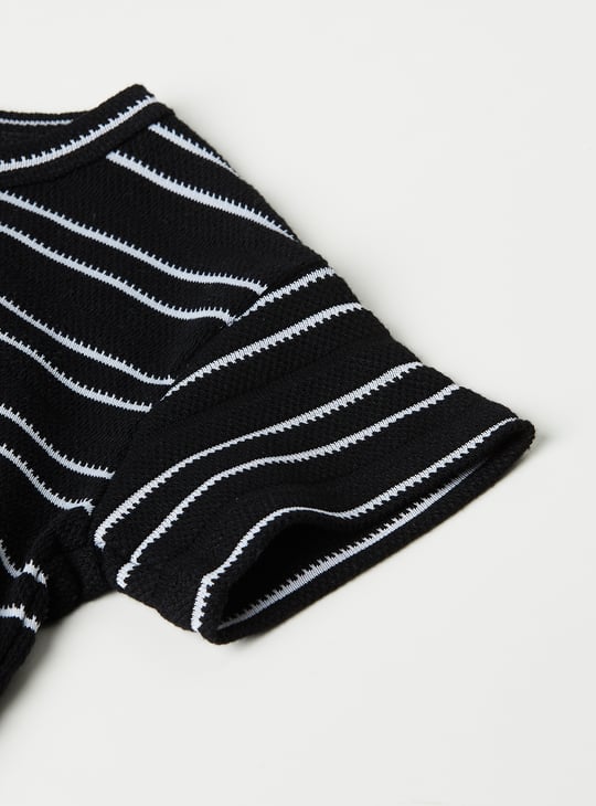 Girls Striped Trousers Set