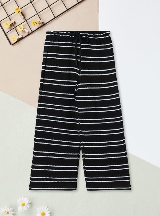 Girls Striped Trousers Set