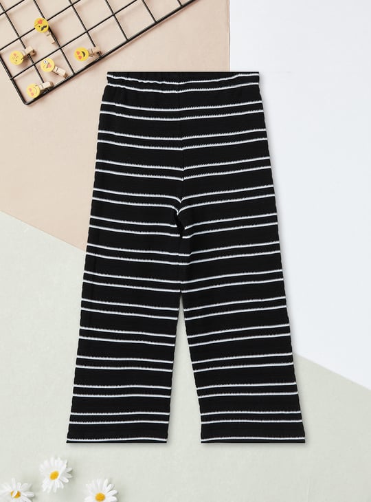 Girls Striped Trousers Set