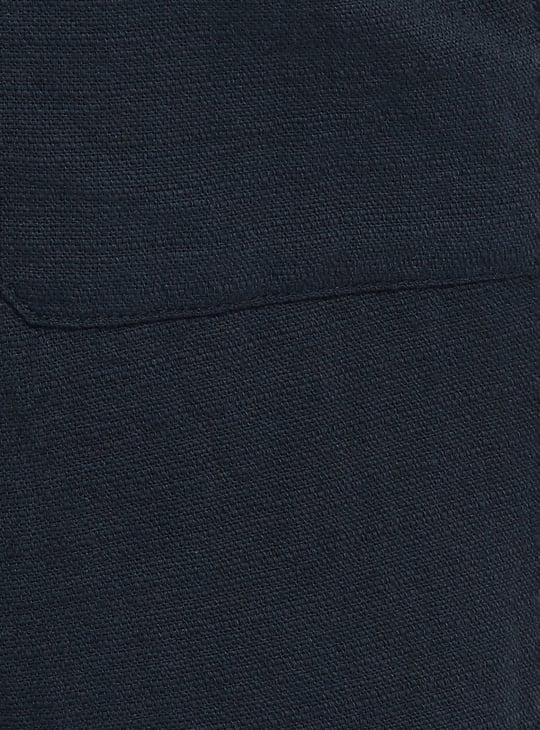 Men Solid Woven Pull-On Pants