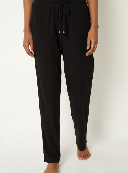 Women Textured PJ Set