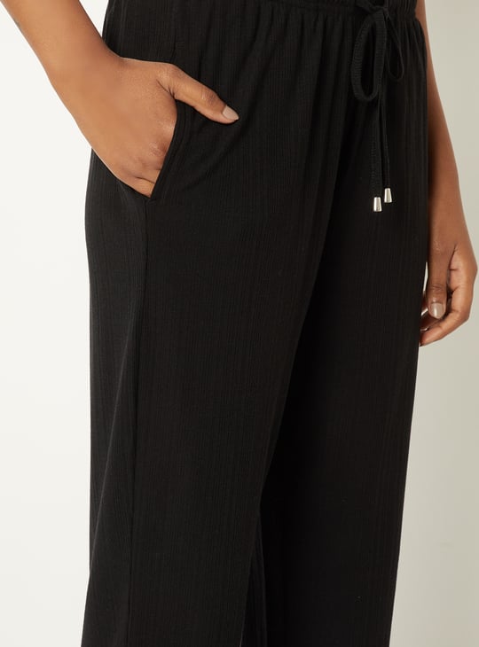 Women Textured PJ Set