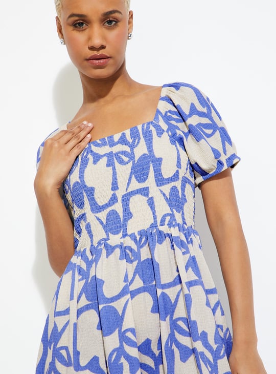 ALAYA F X URB_N Women Printed Fit & Flare Dress