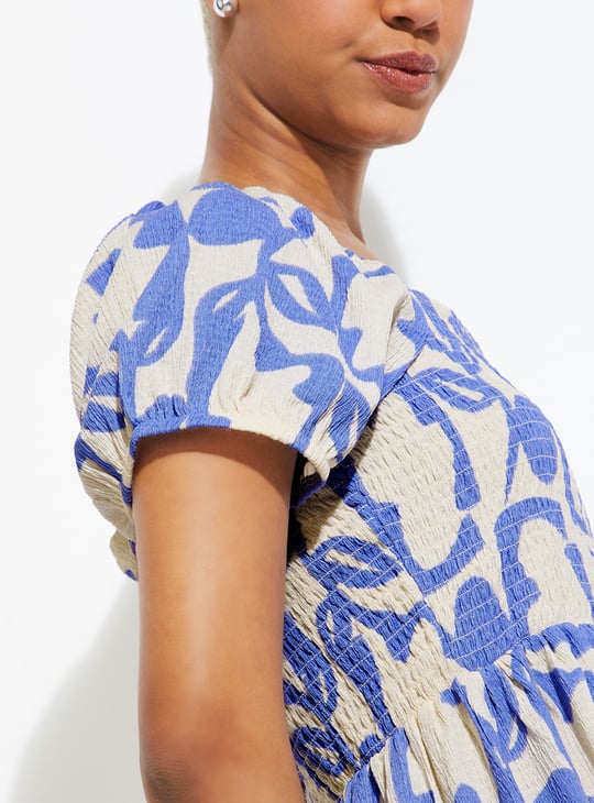 ALAYA F X URB_N Women Printed Fit & Flare Dress
