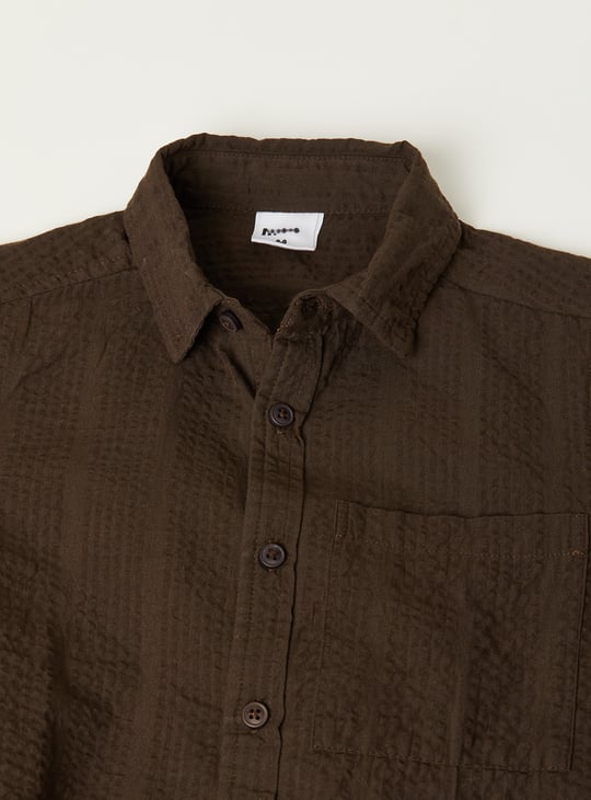 Boys Seersucker Shirt
