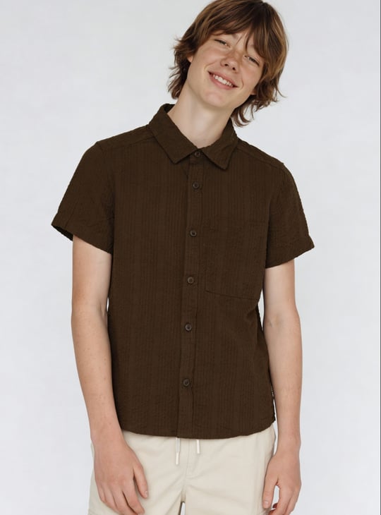 Boys Seersucker Shirt