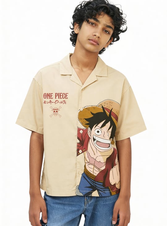 Boys One Piece Print Shirt | Printed