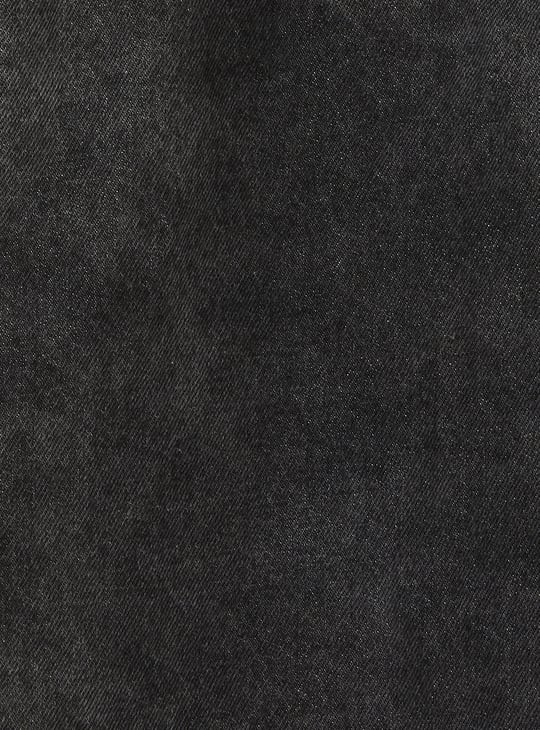 Girls Washed Dungaree Dress with T-shirt