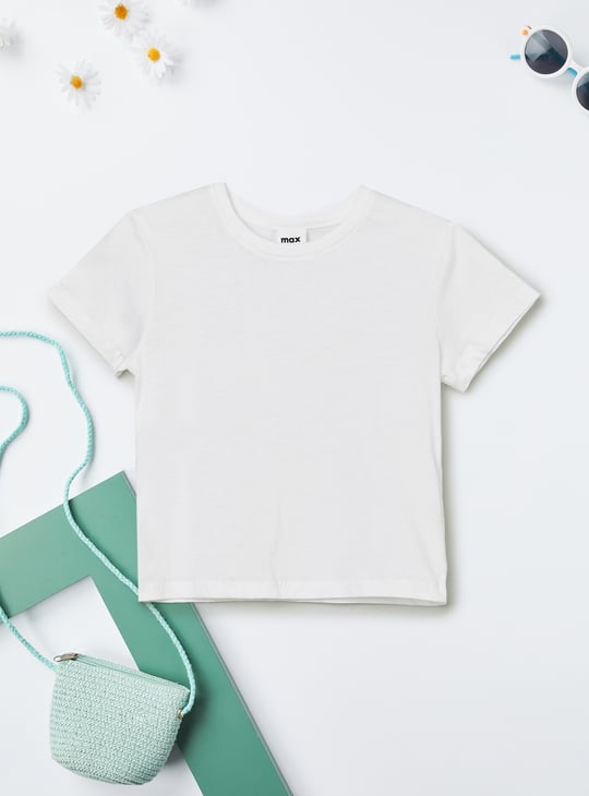 Girls Washed Dungaree Dress with T-shirt