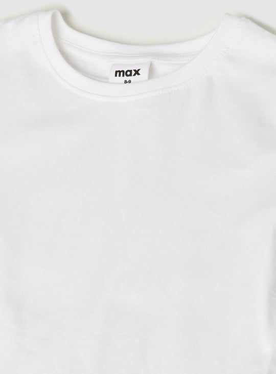 Girls Washed Dungaree Dress with T-shirt