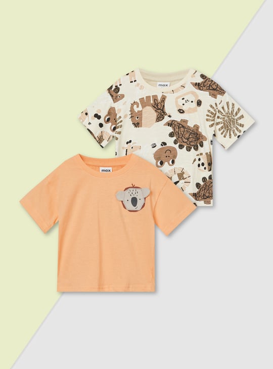 Boys Assorted T-shirt - Pack of 2