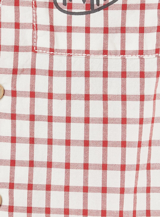 Boys Mickey Mouse Checked Shirt