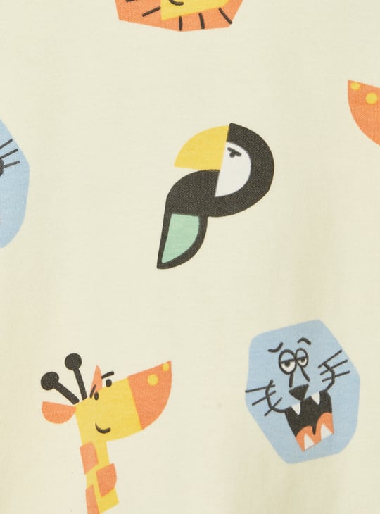 Boys Printed Shorts Set