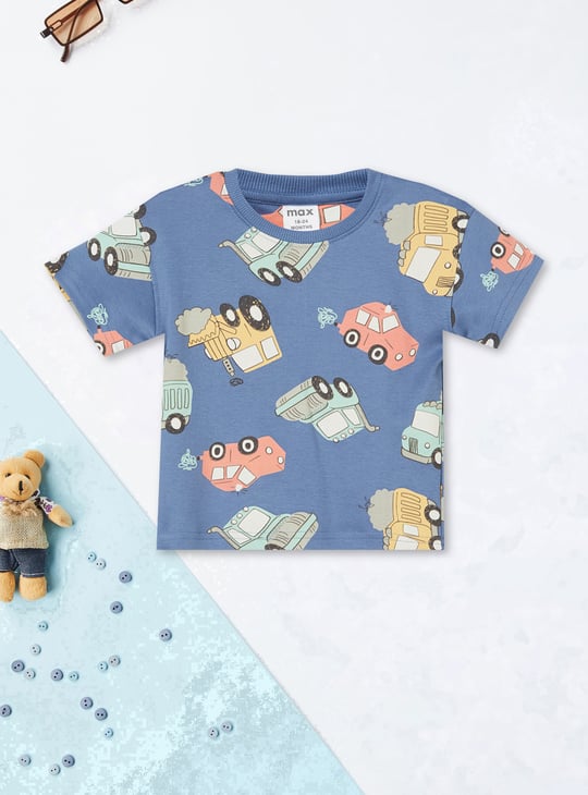Boys Printed Shorts Set