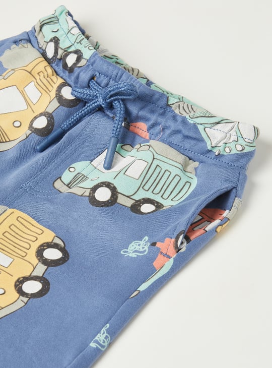 Boys Printed Shorts Set