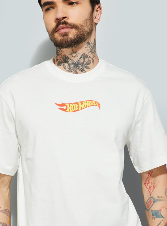 URB_N Men Hot Wheels Print Oversized T-shirt