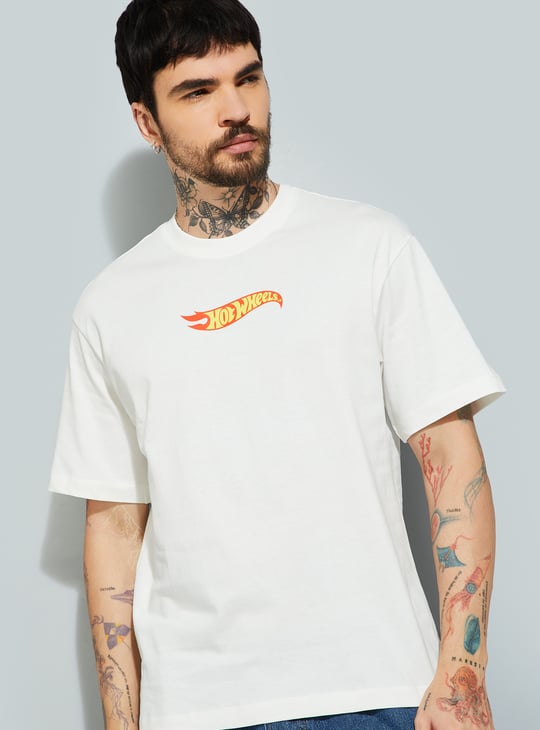 URB_N Men Hot Wheels Print Oversized T-shirt