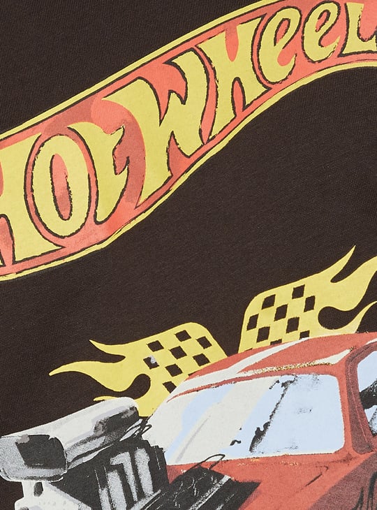 URB_N Men Hot Wheels Printed Oversized T-shirt