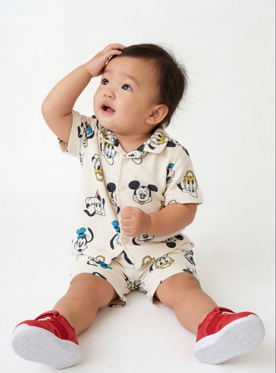 Boys Mickey & Friends Printed Shorts Set