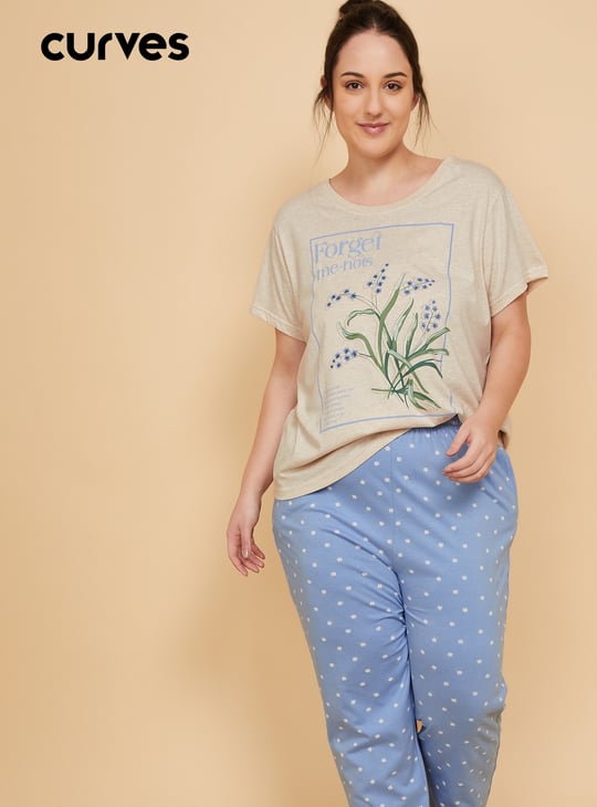 Women Printed PJ Set